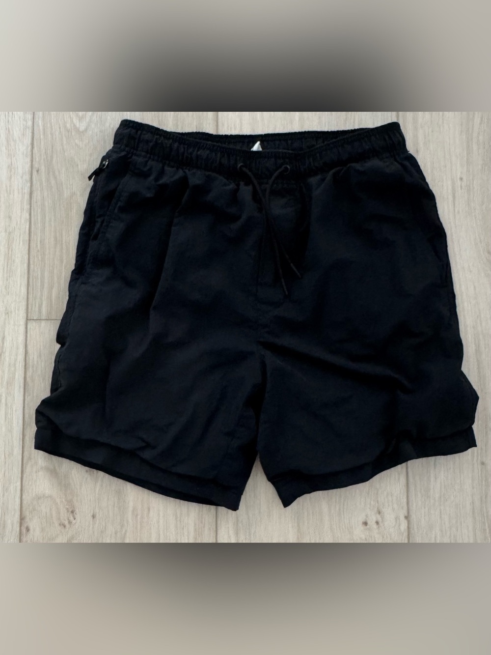 Men’s American Eagle XS black stretch flex lined elastic waist shorts w/ pockets
